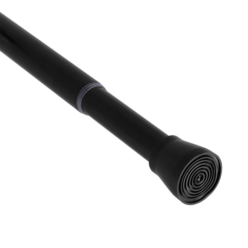 Adjustable Black Stainless Steel Tension Shower Curtain Rod
