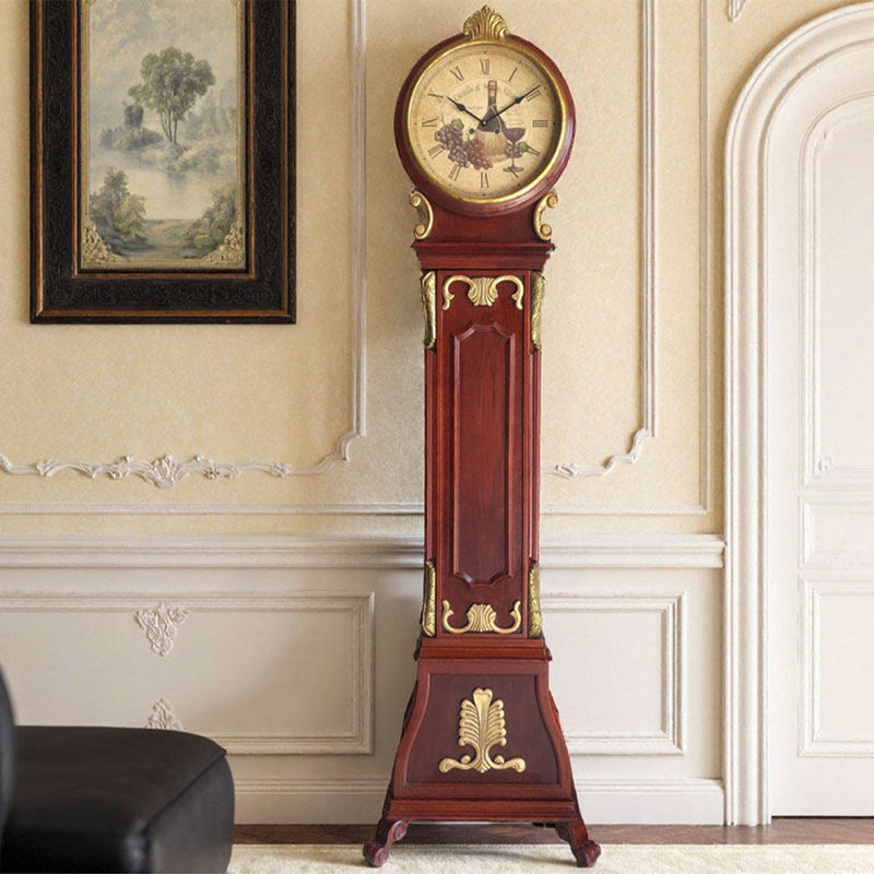 Horloge murale 20,87 "vintage pour le salon rouge