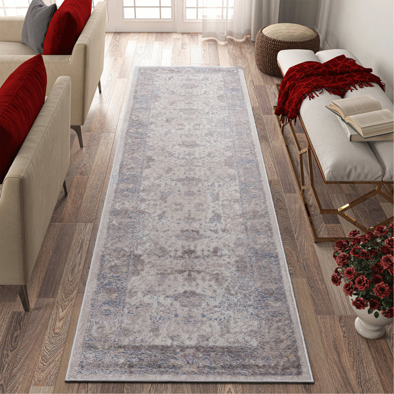 Collection 2X8 Brown / Traditional Runner Rug, Runner 2'2" x 8'