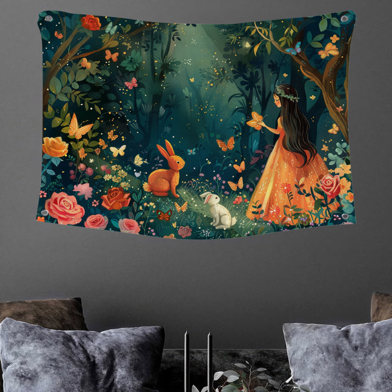 Tapisserie en microfibre, H 88 po x l 104 po