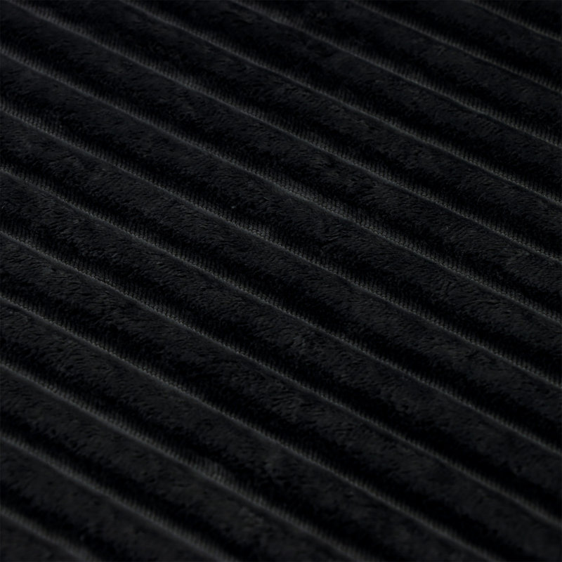 Canapé de 58 pouces à 2 places, Black Fabric