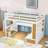 Kayd Full Size Loft Bed With Desk, Shelves, Storage Staircase And Drawers-257503420