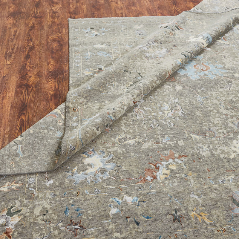Illusion Weave Hand Knotted Abstract Area Rug, Runner 2'6" x 10'