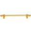 Acanthus 18 inches c.c. with 5/8 smooth center long pull Romanesque style in Gilded Mercury-95564904-95564909