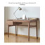 Walnut Wood Mid Century Modern Writing Desk with Drawer