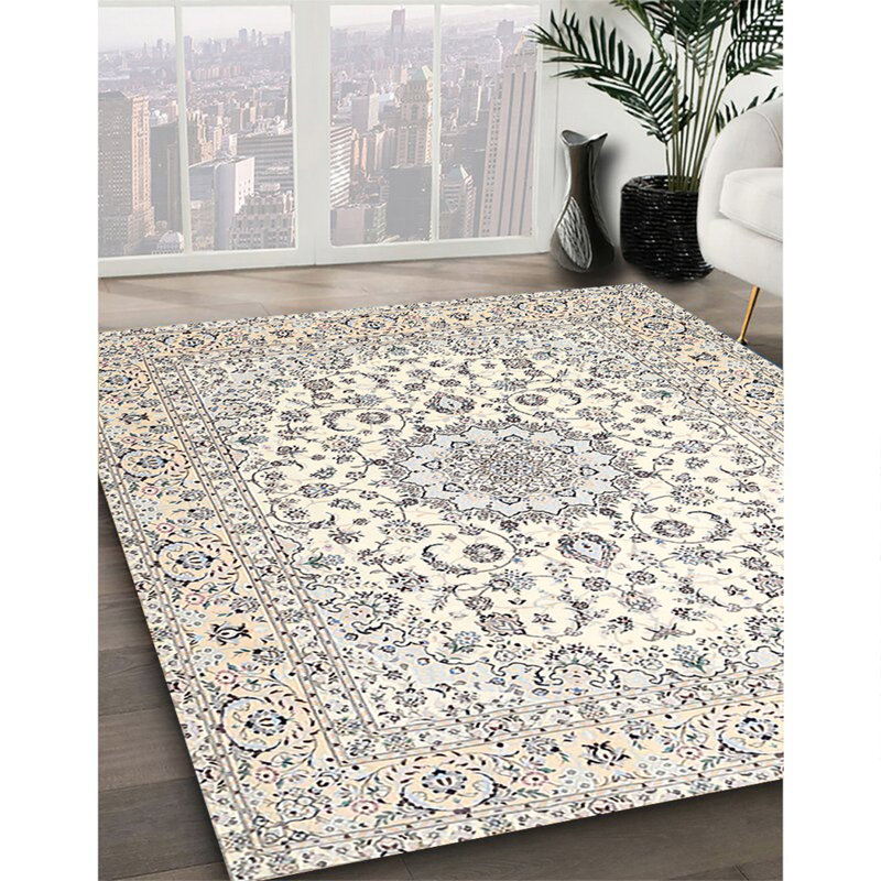 Tapis 100% traditionnel lavable à la machine 4590, Carré 7 pi
