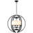 4-light Dimmable Modern Geometric Shaded Globe Chandelier With Glass Shade For Kitchen, Dining Room, Living Room, Bedroom, Entryway, Foyer-1430394798