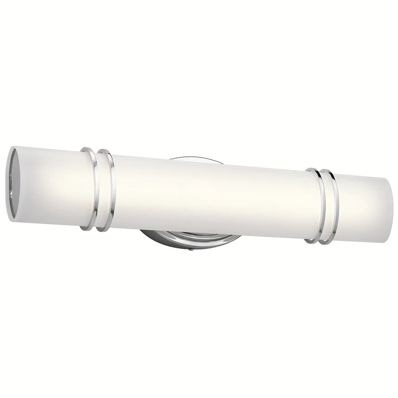 Éclairage pour meuble-lavabo à lumière cylindrique chromée 24,02 po Kichler Ebson