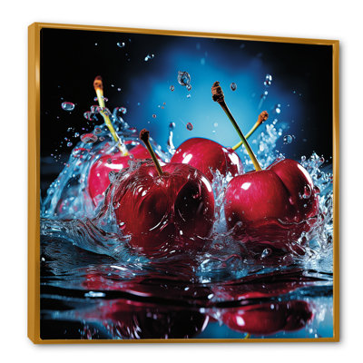 Cherry Eclipse 2 - Art mural cerise