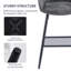 Velvet Upholstered Bar Stools with Armrests, Diamond Quilted Backrest and Metal Legs-1011233837-1011233877