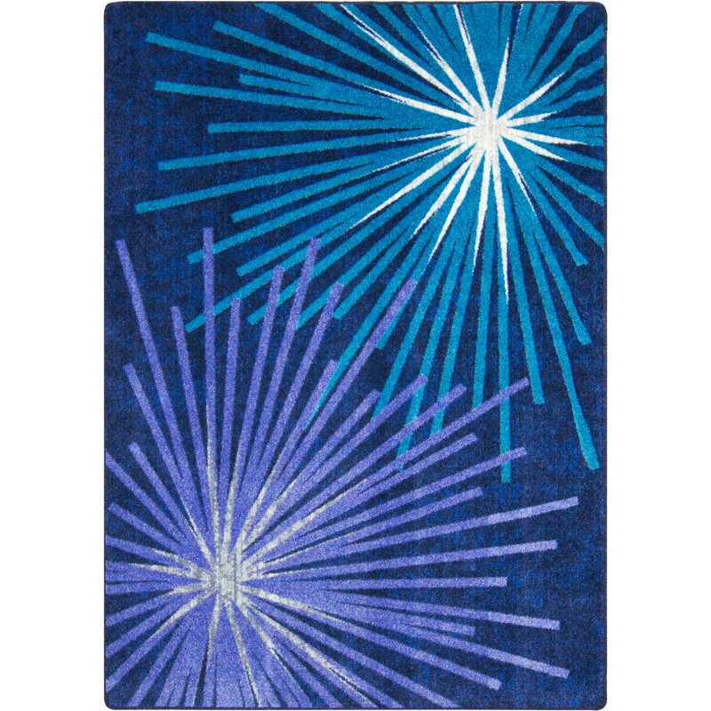 First Take Sputnik Area Rug, Rectangle 5'4" x 7'8"