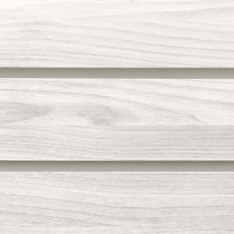8Ft Laminated PVC Slatwall – Whitewood