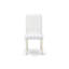 Ensemble de mobilier de salle à manger 7 pièces composé d'une table ovale en bois avec feuille papillon et de 6 chaises de salle à manger Parson en similicuir blanc, 42 x 60 pouces, lin blanc-1271931451-1272194794-1321449419
