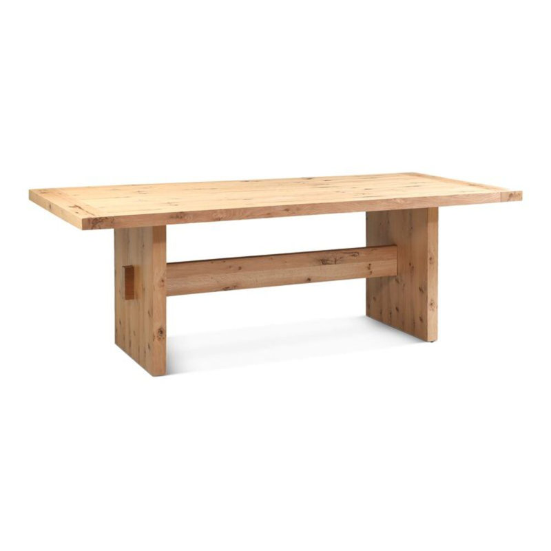 Rhett 85" Dining Table In Distressed Oak
