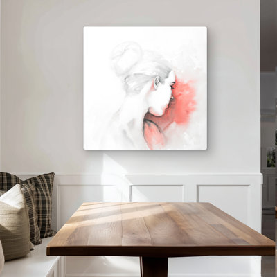 Pastel Woman - Figurative Metal Print for Home Decor