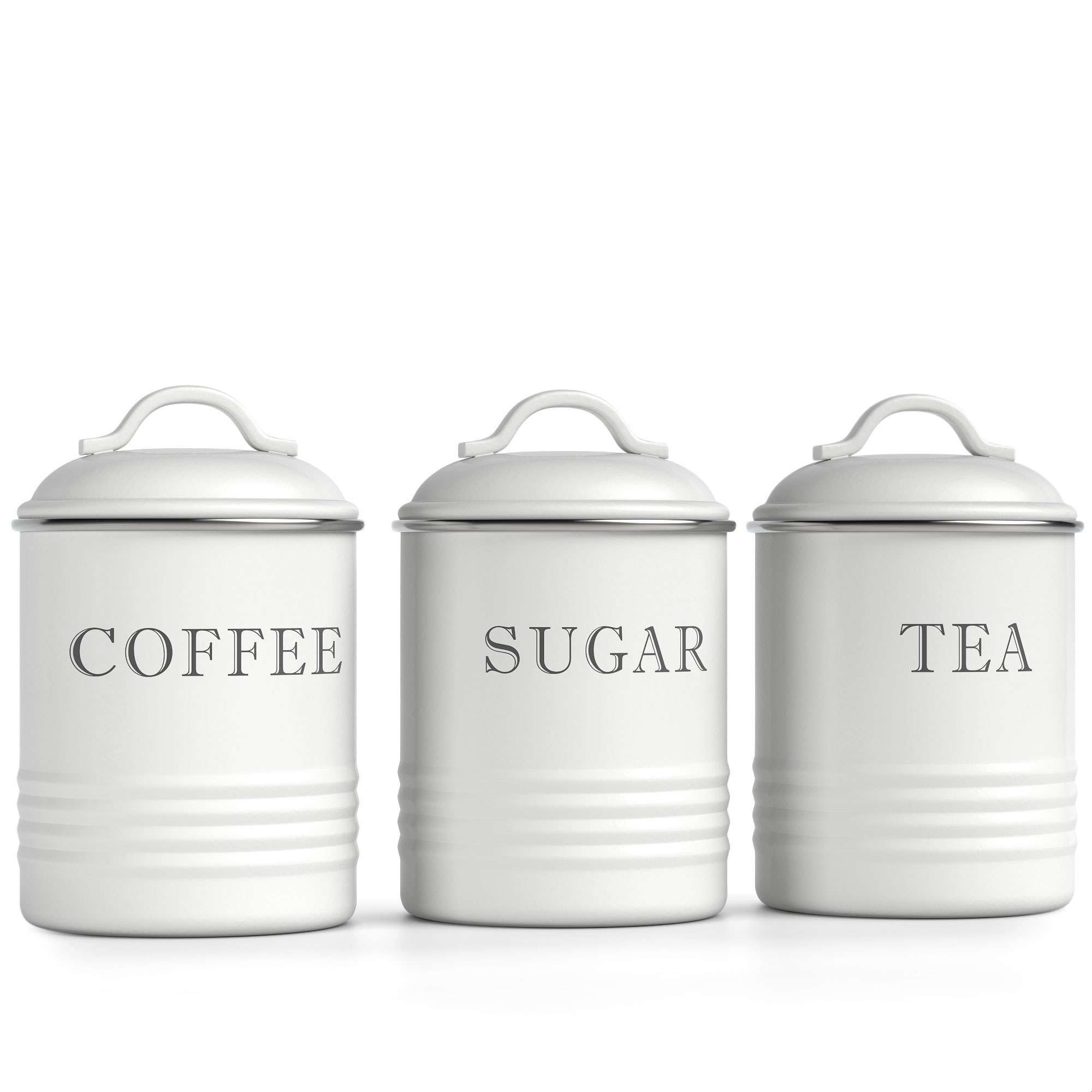 Outshine Co Mint Farmhouse Nesting Kitchen Canisters (set Of 4