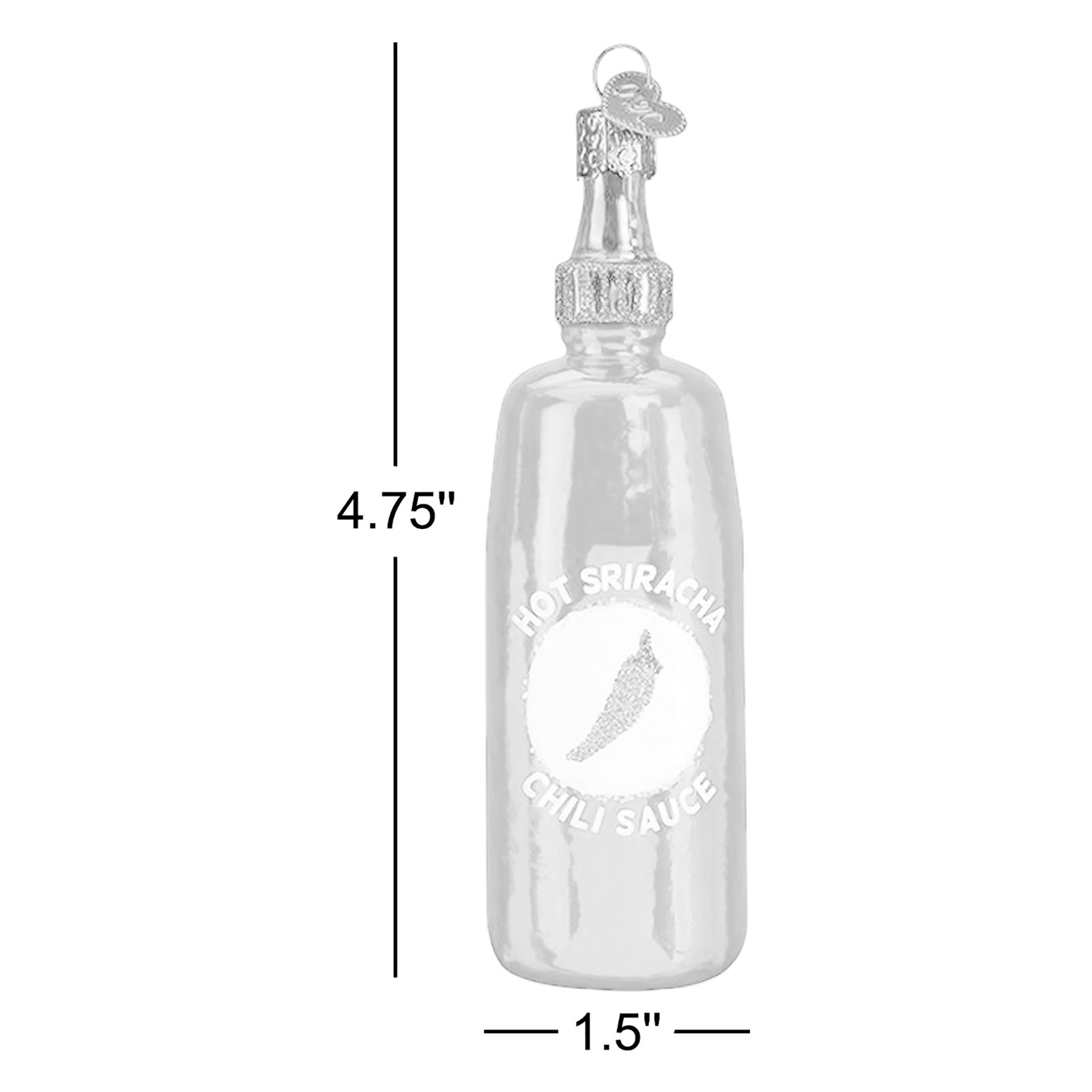 4.75'' Handmade Glass Hanging Figurine Ornament