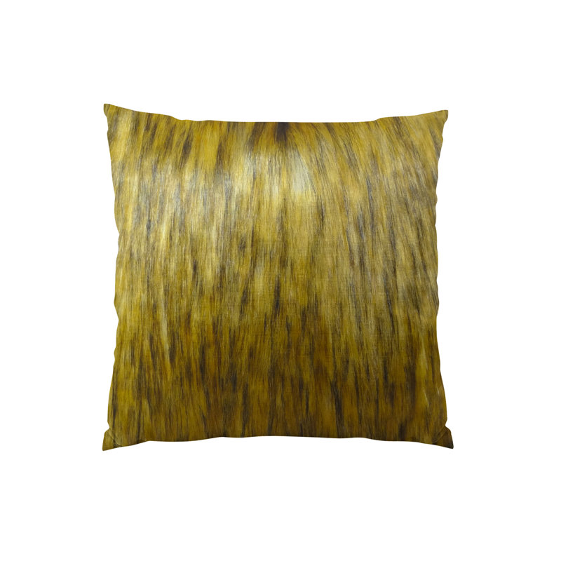 Coussin décoratif coyote fait main mountain, H 20 po x l 20 po