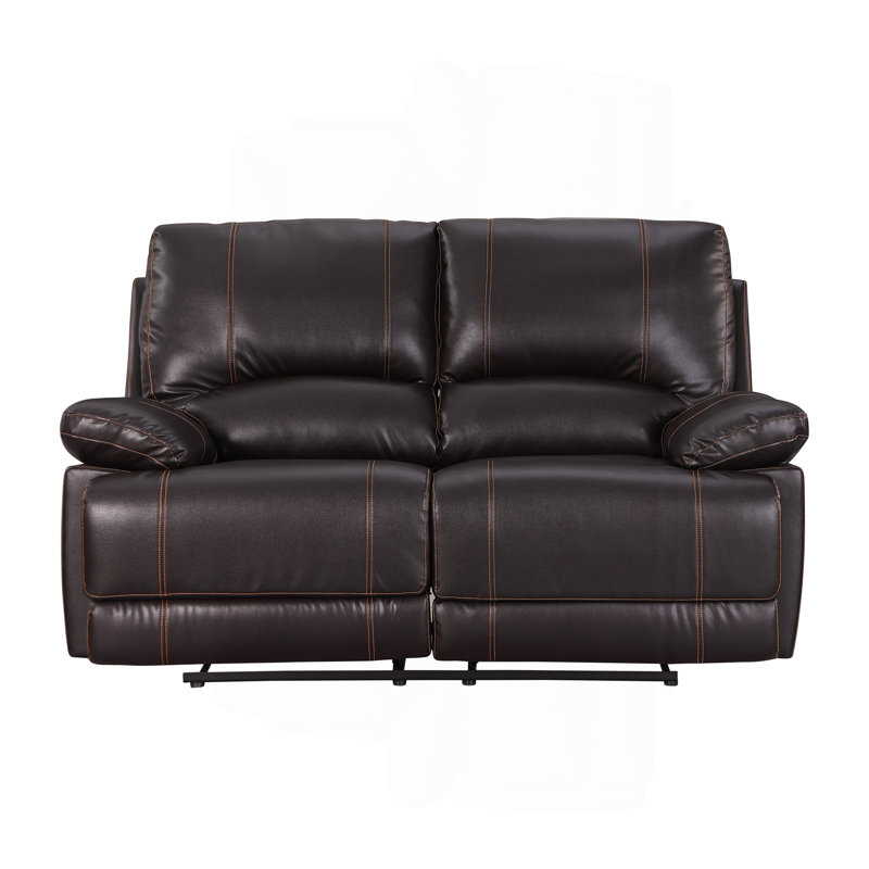 Leather-Air Recliining  Loveseat