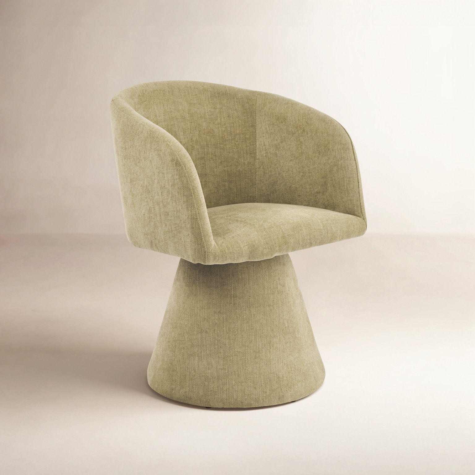 Swivel Armchair, Moss Green