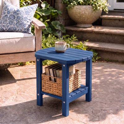 Table d'appoint extérieure 17 po 2 niveaux