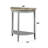 Natural Oak & Gray Console Table - Half-moon Shape And Practical Storage Elegant
