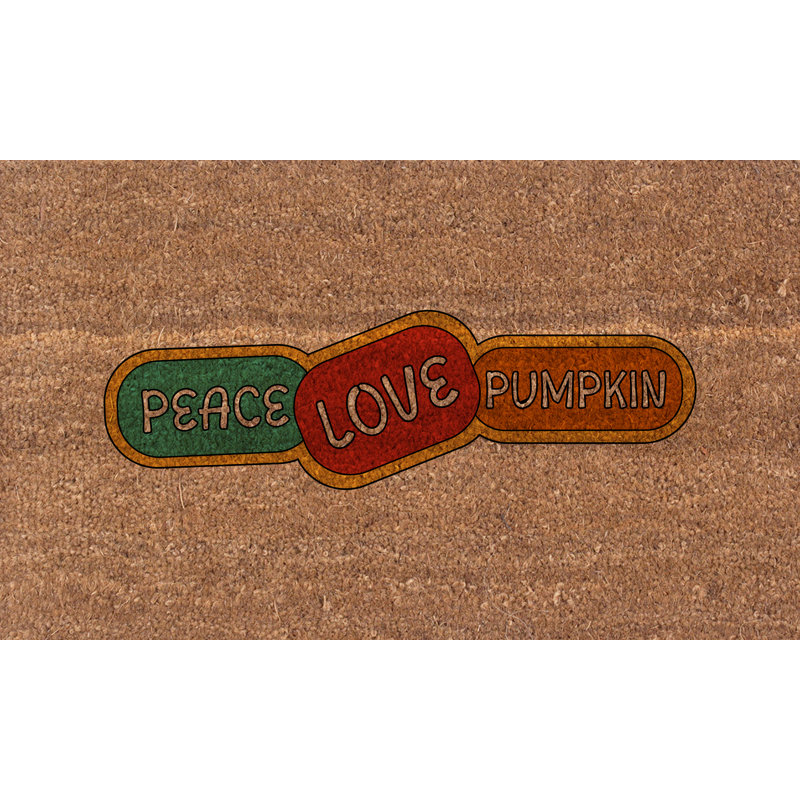 Paillasson antidérapant Equasia Peace Love, L 18 po x L 30 po