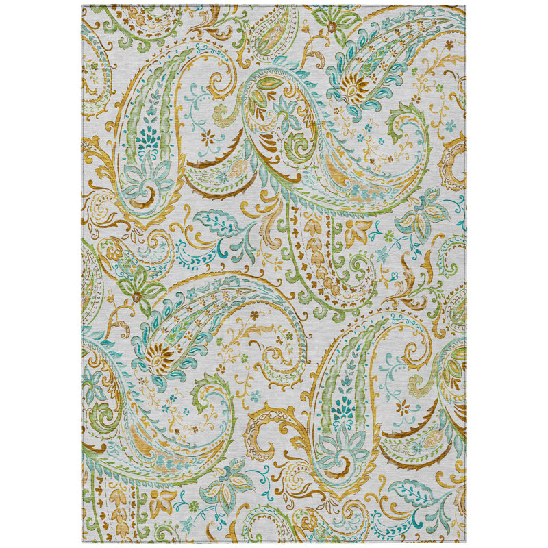 Tapis intérieur / extérieur Kinslee, Rectangle 3 pi x 5 pi