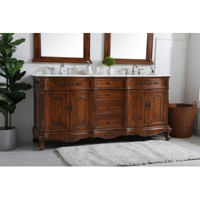 Ensemble de meuble-lavabo double 72 po Lunette