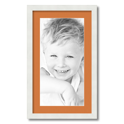 White Matte Picture Frame with Mat