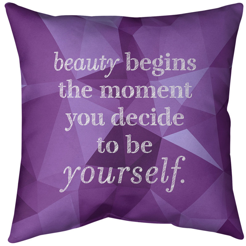 Coussin de sol de pierres précieuses True Beauty, H 36 po x l 36 po, Améthyste