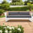 Modern Aluminum Patio Sofas, Durable Gray Weather-resistant For Family Outdoor