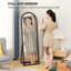 Miroir pleine grandeur 64 po x 21 po, brun-929340149