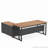 63-Inch Executive Desk With 47-Inch Mobile File Cabinet