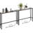 Narrow Console Sofa Table With Charging Station, Skinny Behind Couch Table For Living Room, Hallway, Foyer, Built-In Power Outlets, Space-Saving Design, Sturdy Construction-1119912834