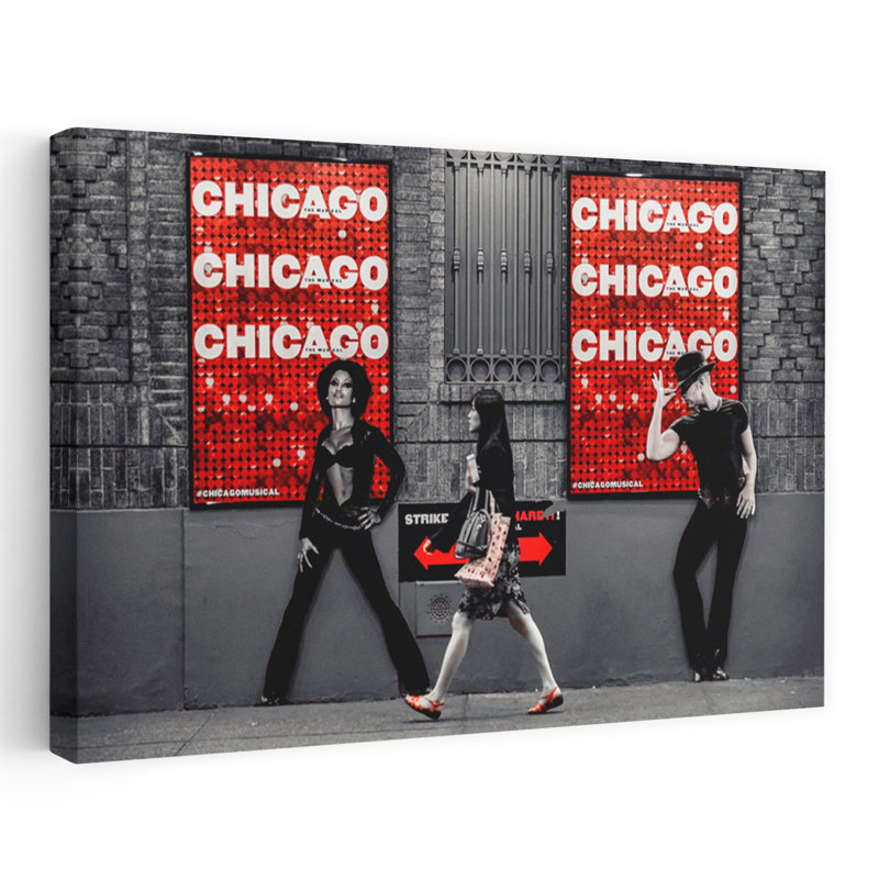 Chicago, art mural contemporain, H 40 po x l 60 po