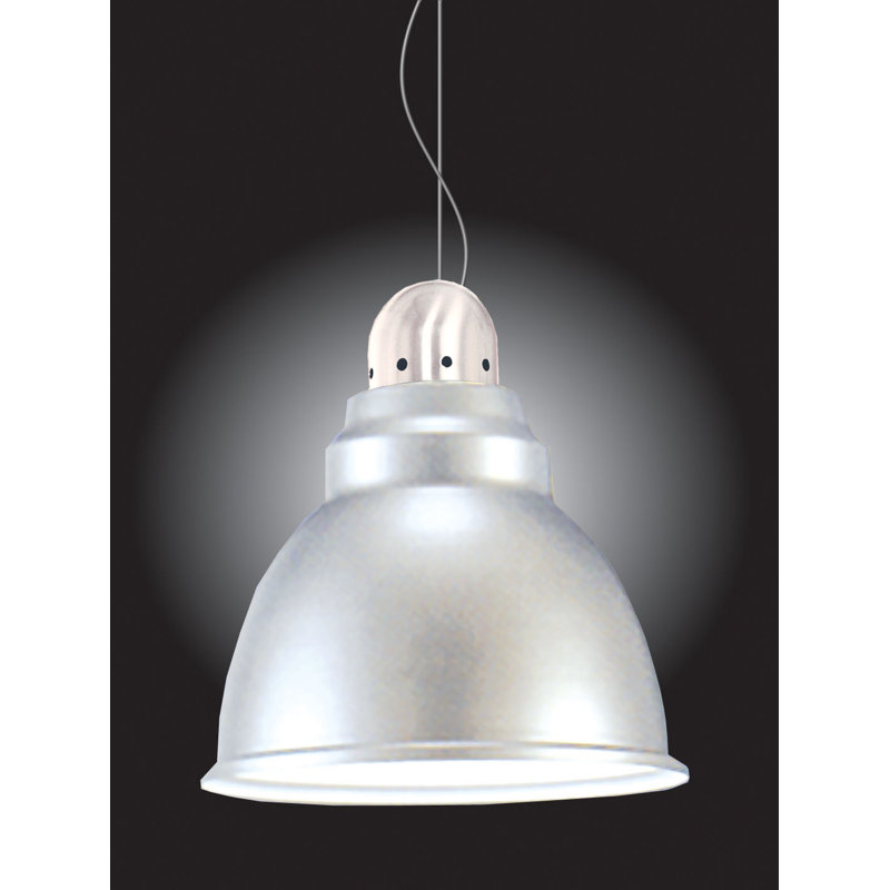 1 - Light Bowl Pendant, 30cm Ø, Chrome