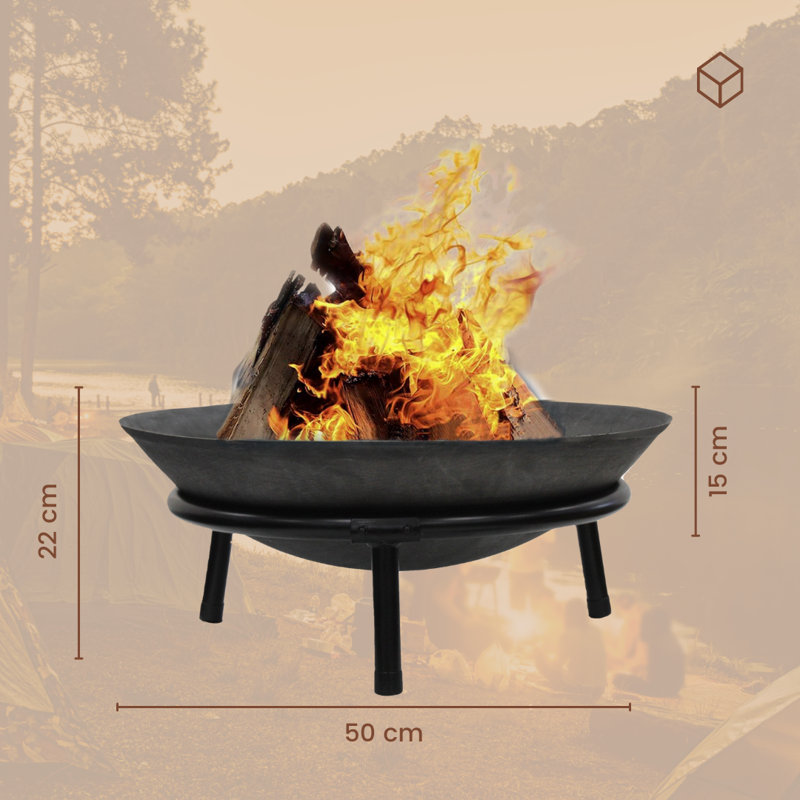 Skerry Round Cast Iron Smokeless Fire Pit