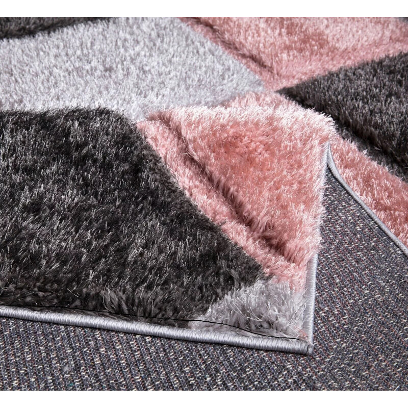 Christean Non-Slip Indoor Doormat, Pink, 60cm W x 110cm L