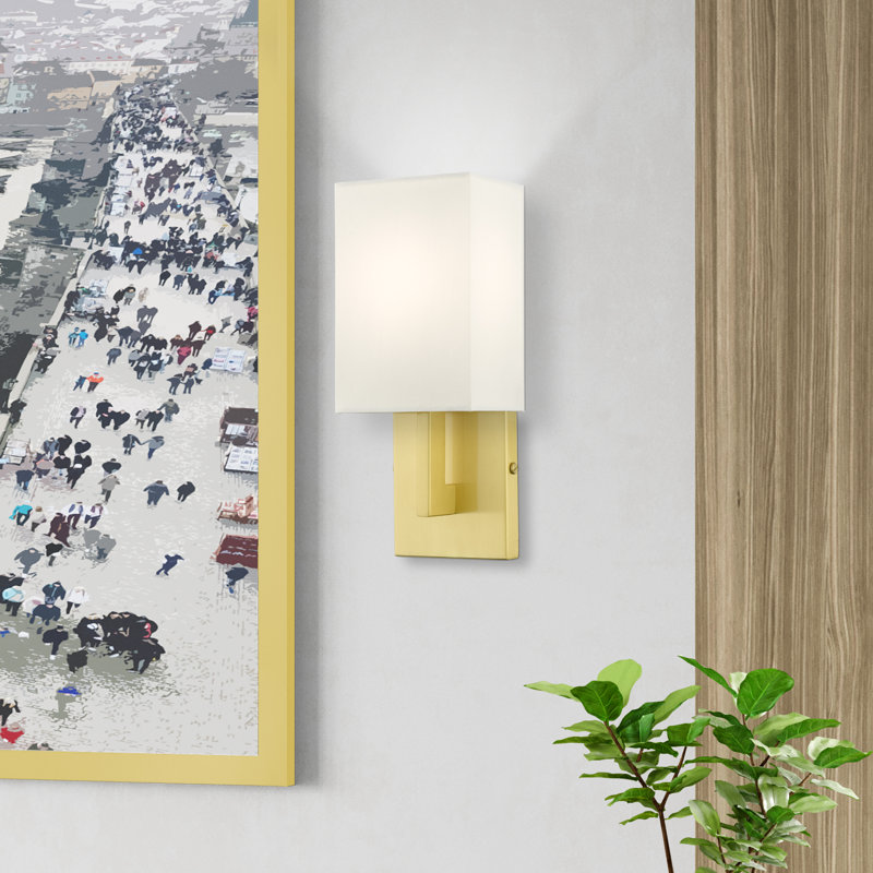 Agigail Armed Sconce, Satin Brass