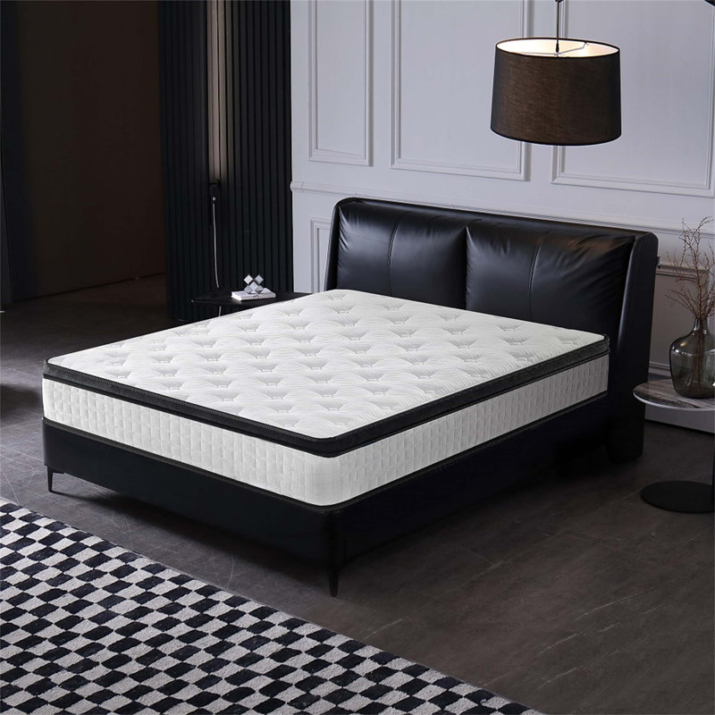 Hybrid Mattress with Individual Pocket Spring and 7 - Zoned Memory Foam, Featuring Knitted Cover and Strong Edge Support for Optimal Comfort