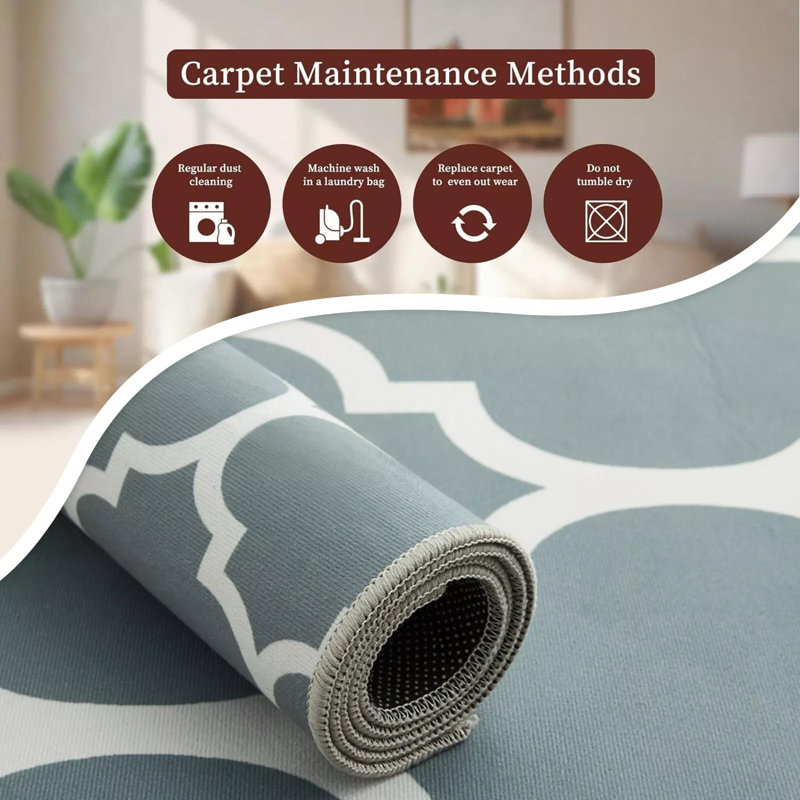 Coll Abstract Machine Printed Area Rug, Rectangle 40 x 60 cm