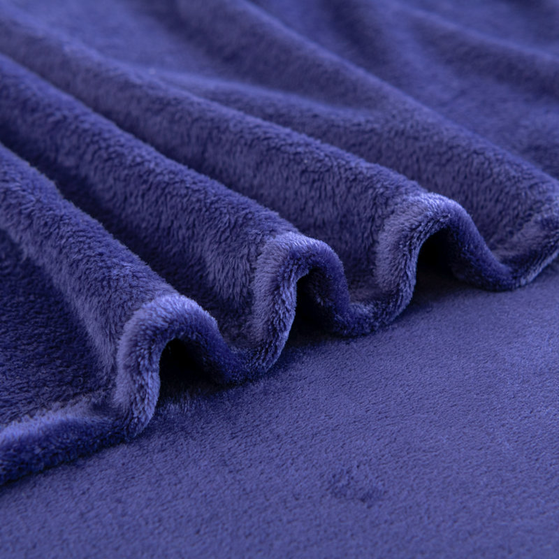 1Pc Good Nite Flannel Fleece Blanket, Ultra Soft Warm Polyester Bed Throw, for Bedroom, Guest Room, Living Room, Sofa, Student Dormitory, Car, Travel & Picnic, AllSeason Reversible Thick Cozy Blanket, King 200×230cm & Super King 230×270cm Available