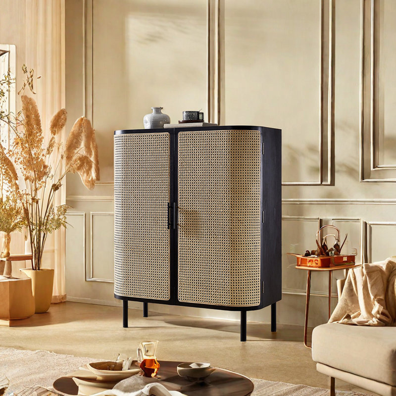 Armoire d'appoint Vintage, Noir