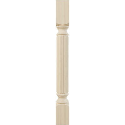 Raymond Reeded Cabinet Column (Top Block: 6 1/8")