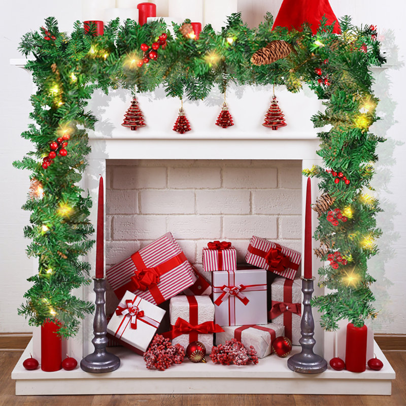 Guirlande de Noël artificielle 9Ft