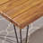 Industrial Wood And Metal Rectangular Dining Table