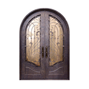 Auburn Vine Arched Iron Door