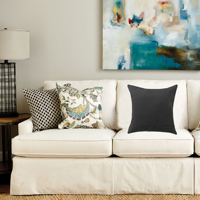  Throw Pillow, Black
