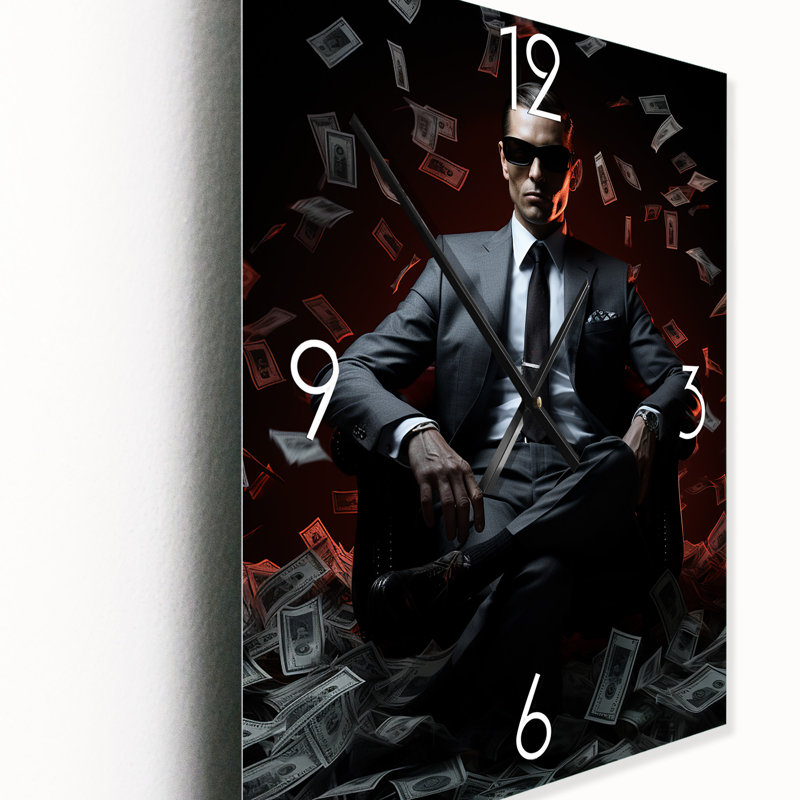 Horloge murale surdimensionnée Billionaire, Petit